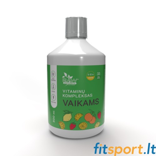 Raw Powders Vitamīnu komplekss bērniem 500 ml (Vitamīni bērniem ar garšu) 